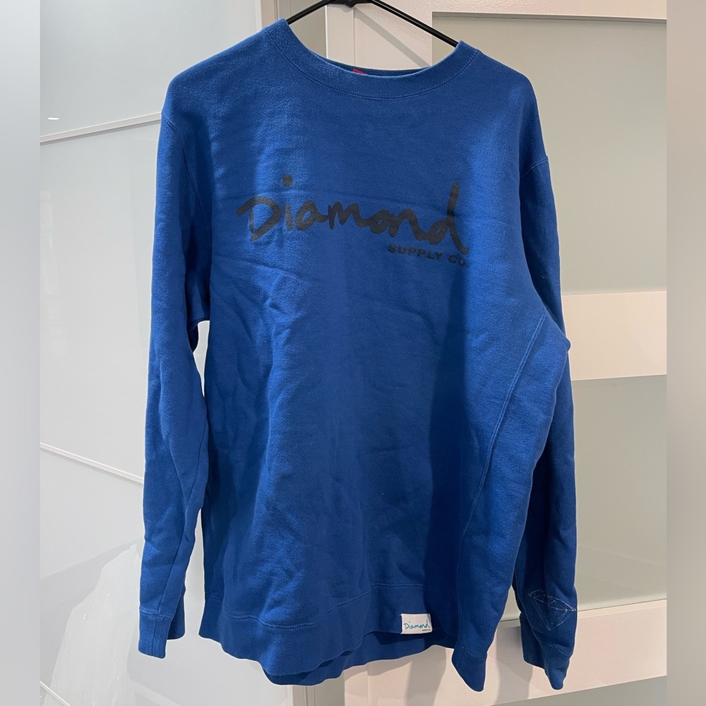 Diamond Supply Co. Blue Sweatshirt size XL